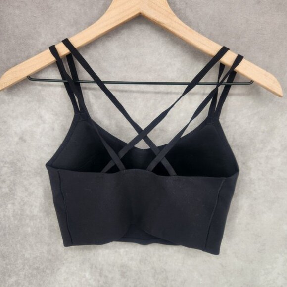 OFFLINE By Aerie Real Me Hold Up! Most Support Sports Bra Small Black Strappy - Picture 2 of 7